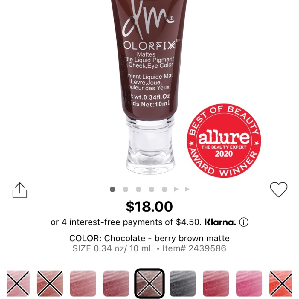 Danessa Myricks colorfix mattes in chocolate